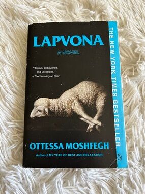 Lapvona by Ottessa Moshfegh — Black & Bright Blue Paperback